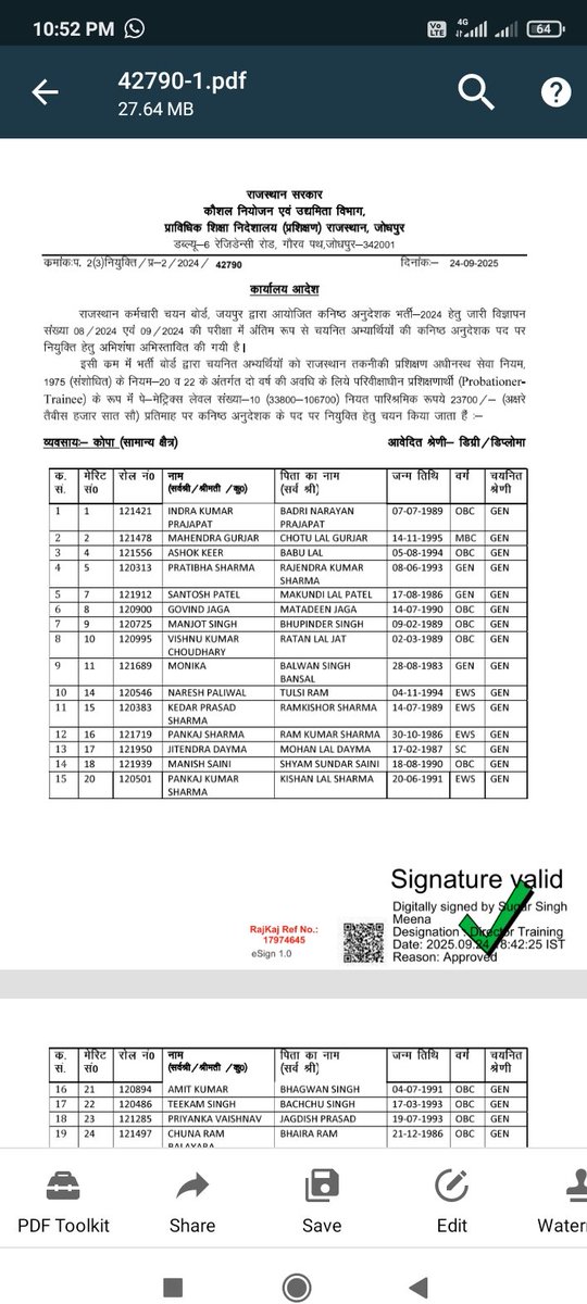 mukul1919's tweet photo. @svoruganti1466 @RajSampark @RajGovOfficial @BhajanlalBjp रोजगार उत्सव दो माह बीते पर final selected को posting नही
Junior Instructor Vacancy 2024
राजस्थान सरकार की मंशा रोजगार उत्सव से तुरंत नियुक्ति प्रदान करना था
Posting में महीनों का विलंब सरकार की मंशा के विपरीत है।
@RajCMO
@Ra_THORe
@DainikBhaskar
@svoruganti1466
@rpbreakingnews https://t.co/x1u2Sx2bcg