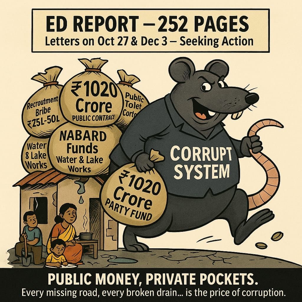 tmmsitwing's tweet image. 36 நாட்களில் இரண்டாவது மெகா ஊழல் புகார்!

ஊழல் மாடல் அரசின் மணிமகுடத்தில் இன்னொரு மயிலிறகு!
 
36 நாட்கள் இடைவெளியில் நகராட்சி நிர்வாகத்துறை அமைச்சர் கே.என்.நேருவின் @KN_NEHRU ஊழல் மணி மகுடத்தில் இன்னொரு மயிலிறகை செருகி இருக்கிறது அமலாக்கத்துறை.@dir_ed