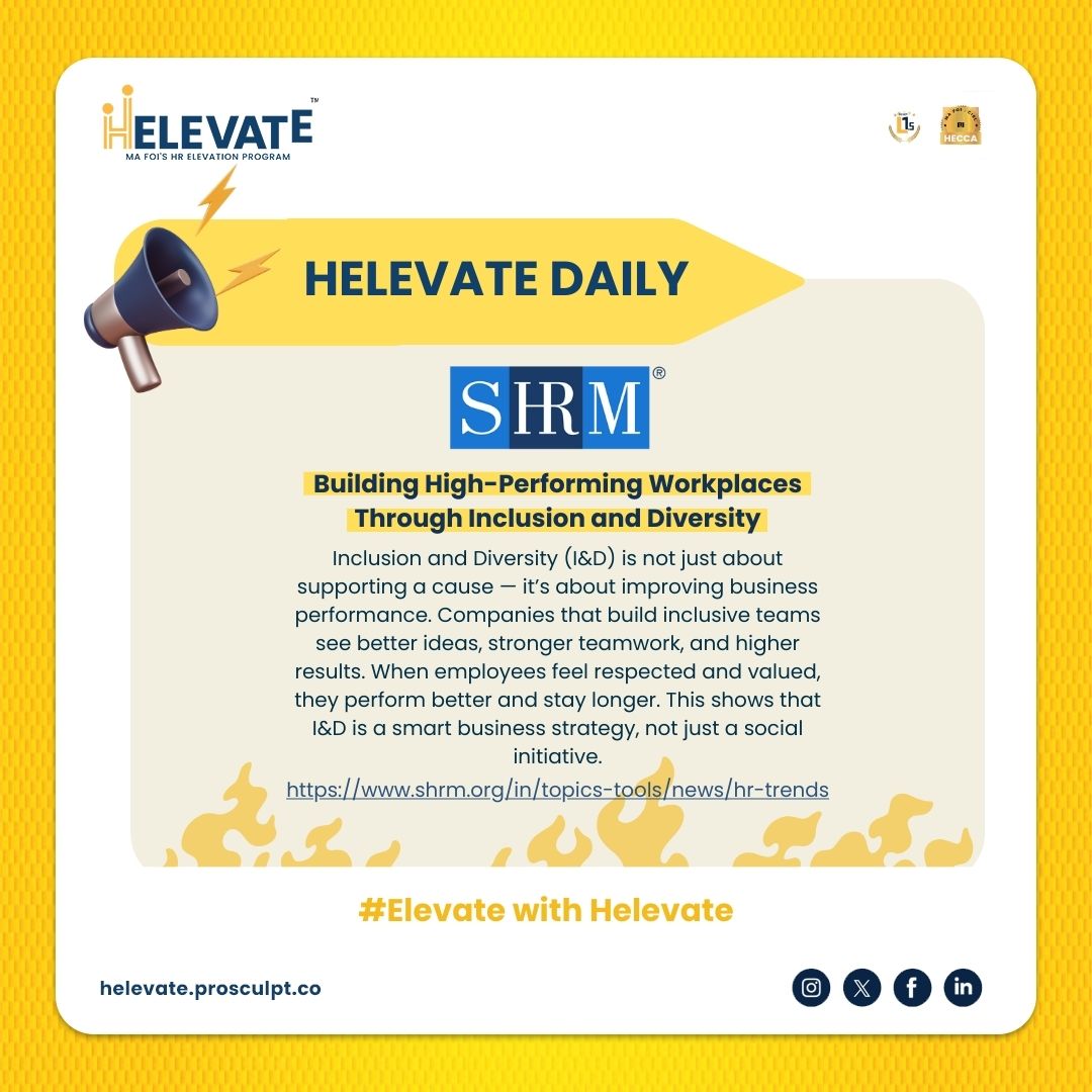 helevatemafoi's tweet image. Inclusive workplaces don’t happen by accident—they are built with intention. 

Inclusion is not just culture-building; it’s business-building. 🌟

#Helevate #MaFoi #HelevateDaily #Inclusion  #WorkplaceCulture #PeopleFirst #InclusiveWorkplaces #HRInsights #LeadershipMindset