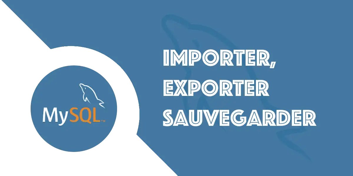 creatroyes's tweet image. Apprenez à sauvegarder, exporter et importer une base de données MySQL facilement !

Le guide : blog.crea-troyes.fr/8389/importer-…

#MySQL #data #PhpMyAdmin #dataBase #SQL #MySQLWorkBench #WorkBench