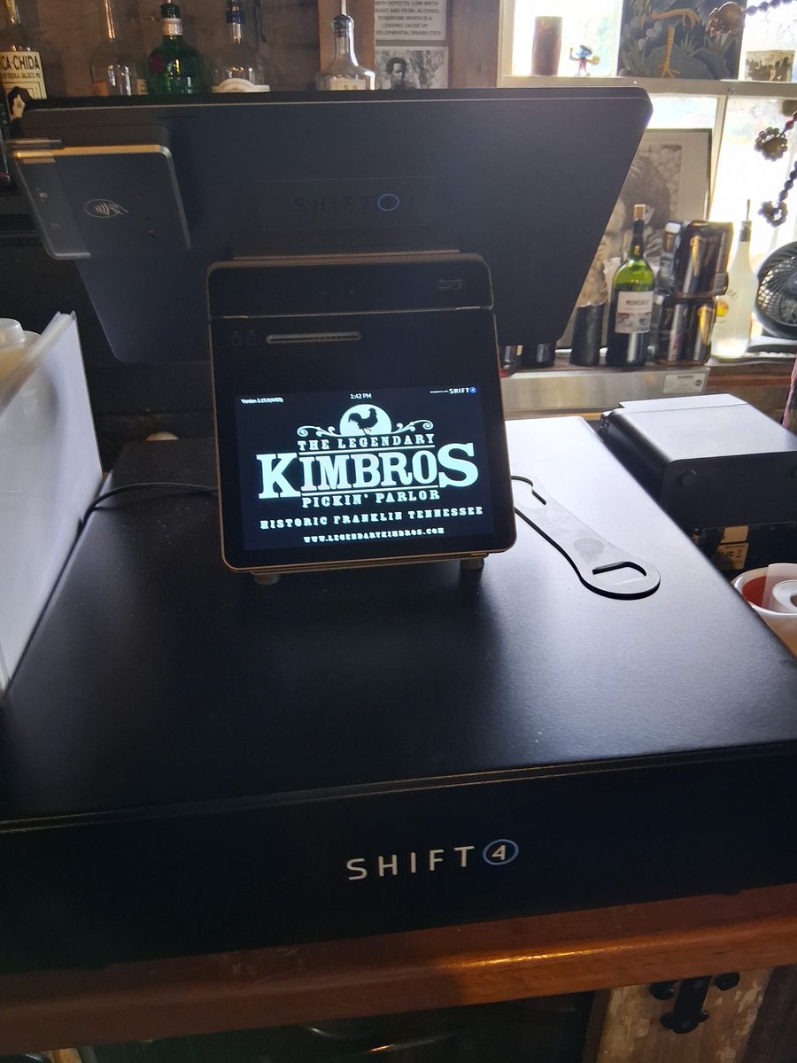 TuckerShift4's tweet photo. Kimbro's Pickin Parlor is a staple in Franklin, TN. They recently made the change to the latest and greatest Point of Sale on the market with @SkyTabPOS by @Shift4! They're already enjoying their new found capabilities. #TeamFour https://t.co/S7L4M9RRNw
