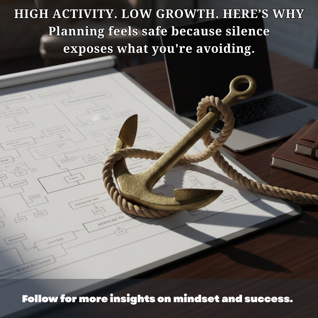 leonware's tweet photo. High Activity. Low Growth. Here’s Why
Planning feels safe because silence exposes what you avoid.

When you hesitate, you don’t just delay yourself. You transmit hesitation to everyone connected to the work. People don’t follow your instructions. They follow your state.

If your energy signals caution, your team slows.

If your tone signals uncertainty, your partners hesitate.

If your pace signals delay, everyone subconsciously waits for permission.

Design hesitates, marketing stops pushing, developers slow down, sales drop off, people waiting for decisions drift away, the team loses belief, and even previously interested partners quietly detach. One person’s hesitation becomes the moment the entire operation enters stasis.

Not because they lack drive, but because your internal hesitation silently instructs them to hold back.

Humans operate through emotional and psychological mirroring. We pick up each other’s signals instantly. When you hesitate, they mirror it, and your delay quietly becomes the organisation’s new pace, standard, and direction.

If you want growth, hesitation is the one behaviour you cannot afford to demonstrate, because the moment they feel it, it becomes the culture, the communication, and the performance of everyone around you.

The shift that stops the entire organisation stalling with you
1. Name the exact decision you keep postponing. The moment you confront it, the avoidance ends.

2. Make it public so the organisation must align, visibility turns intention into leadership.

3. Act with authority, not reassurance, because teams follow conviction, not preparation.

When a leader moves, hesitation has nowhere left to live.