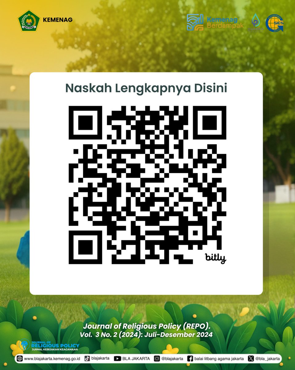 bla_jakarta's tweet image. Moderasi Beragama di era digital: efektifkah merawat kerukunan, atau justru makin penuh tantangan?

🔍 Baca selengkapnya:
jurnalrepo.kemenag.site/index.php/repo…

#ModerasiBeragama #JurnalREPO #ReligiousPolicy #BLAJ #KemenagRI

---