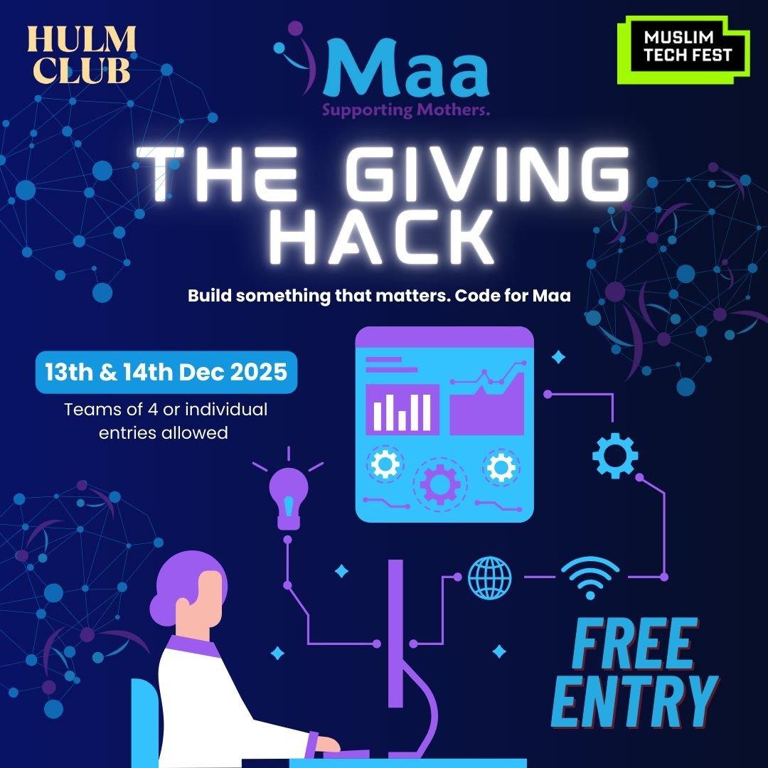 🚀 MAA: The Giving Hack | This Sat–Sun
Not just coding.
We’re bringing together healthcare professionals, innovators, designers, technologists &amp; creatives to co-create real solutions for maternal health 🤍

🗓 This weekend
📍 Day 1: Hulm Club

Apply 👇
 docs.google.com/forms/d/e/1FAI…