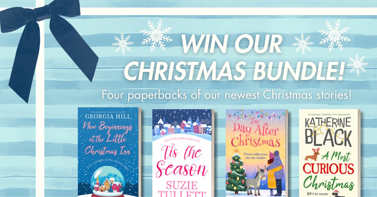 Bloodhoundbook's tweet image. ✨🎁We got a smashing new Giveaway for you guys! 🎁✨

📖☕Four new books, all perfect for a cosy blanket and cup of tea! 

❄️😊 ENTER NOW for a chance to get these four paperbacks all completely FREE! gleam.io/L7Ez1/win-our-…

 #HolidayReads #CozyChristmas #BookGiveaway