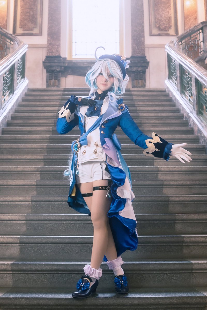 原神  /  フリーナ
撮影地：名古屋市市政資料館
#コスプレホストタウン名古屋
-----------------
cosplay 
4K Tap推奨
---
#GenshinImapct    原神  
Furina    フリーナ　💧⛲️
. 
. 

ようこそ
水と正義の国　フォンテーヌへ

. 
. 
---
photo  <a href="/xxtobecchixx/">ゆう</a>