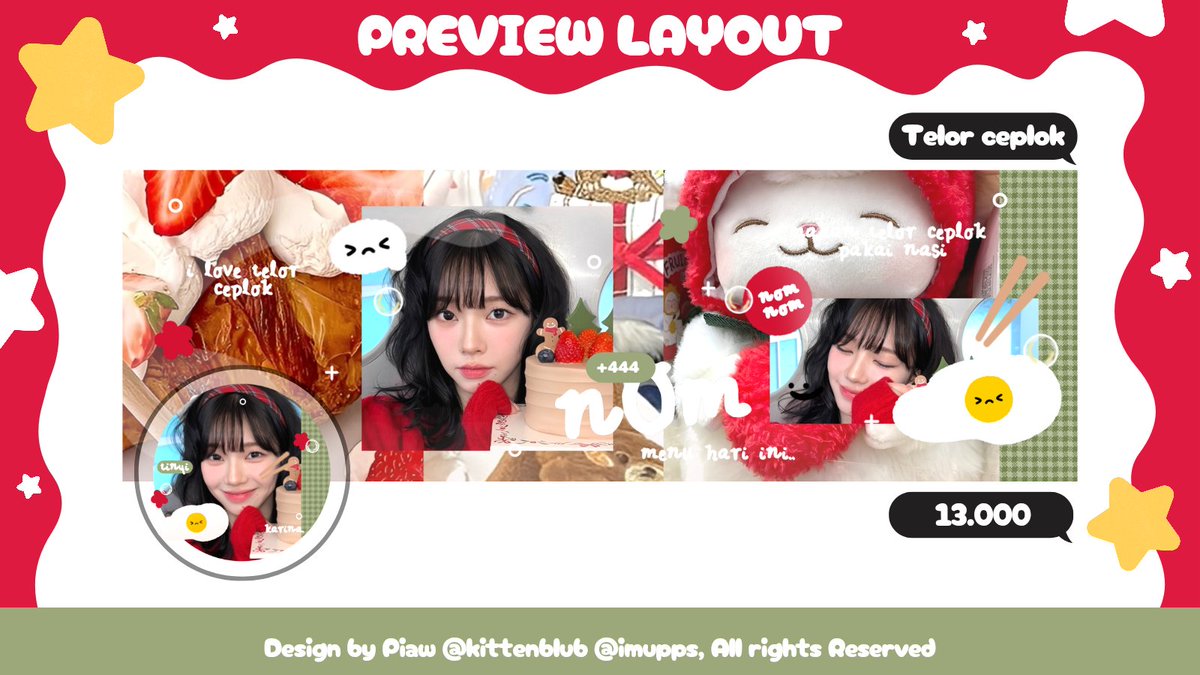 kittenblub's tweet image. 🍓💬 Help RT { Any interaction are appreciated! 🍀}

Layout Karina telor ceplok 🍳 bisa ditake skrng melalui dm / tele &amp;gt;3&amp;lt; #zonauang