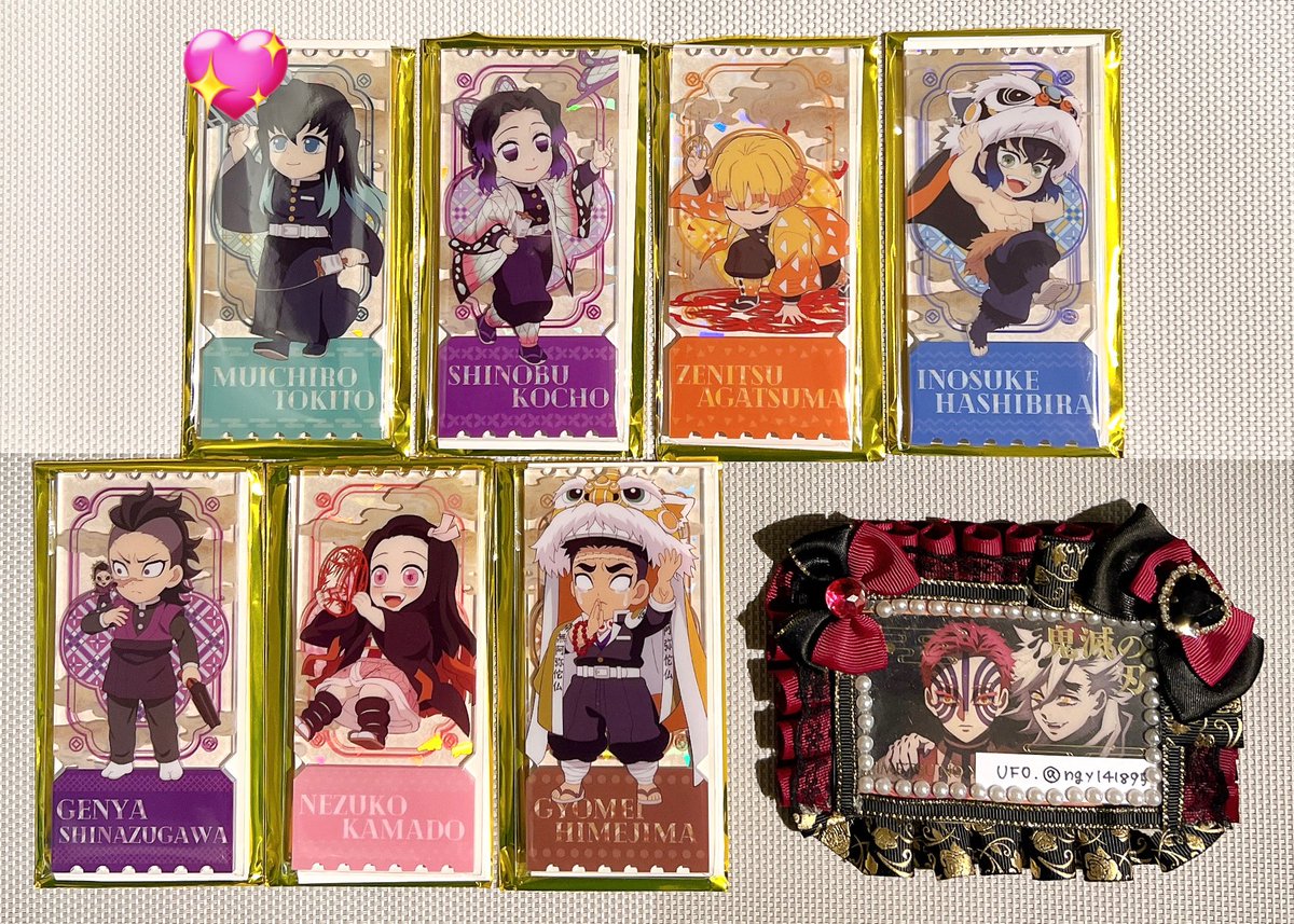 【交換】鬼滅の刃 中国限定 中国 非遺シリーズ アクリルチケット

譲：義勇 実弥 無一郎 蜜璃 伊黒 しのぶ 悲鳴嶼 炭治郎 善逸 伊之助 カナヲ 玄弥 禰豆子 獪岳
求：同種 童磨・猗窩座

👑💖は童磨との交換
また、👑は他キャラ⇄猗窩座の交換も含む2:2〜のみ

初回お取引の方はツイフィをご確認下さい