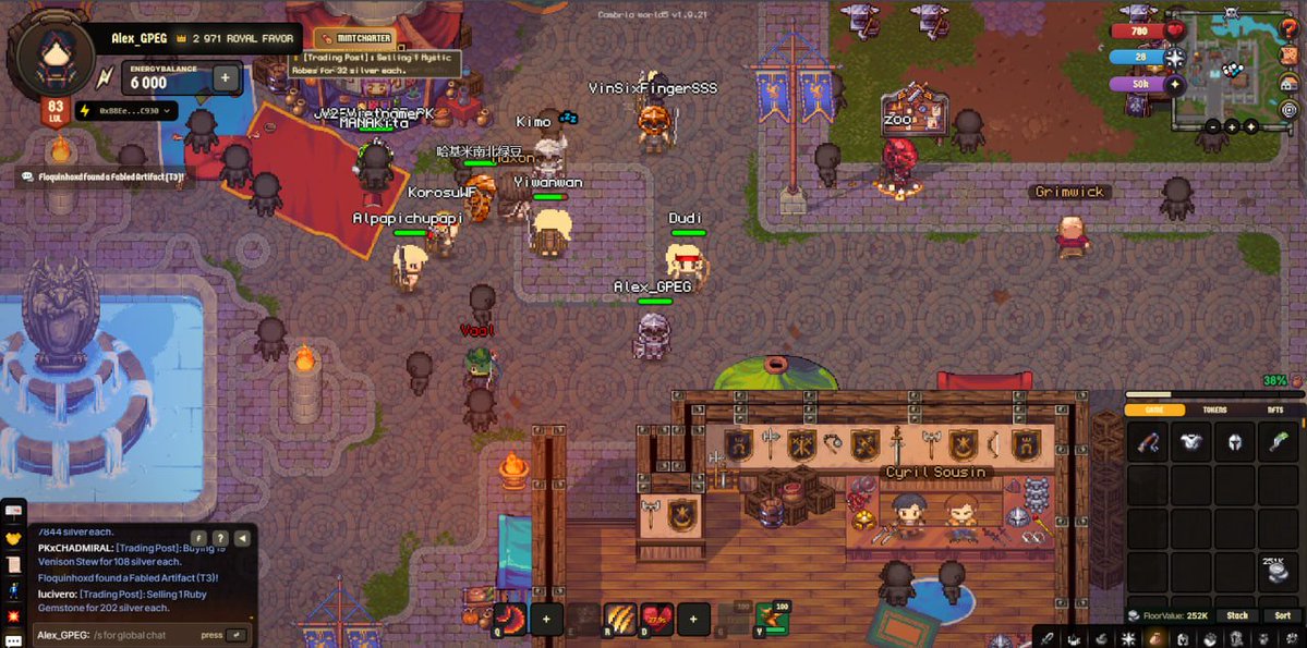 Gmabs everyone!!!

Yesterday I jumped into the world of Cambria and instantly fell in love with it

Right now I'm running a full Steel set and already earned 250k silver