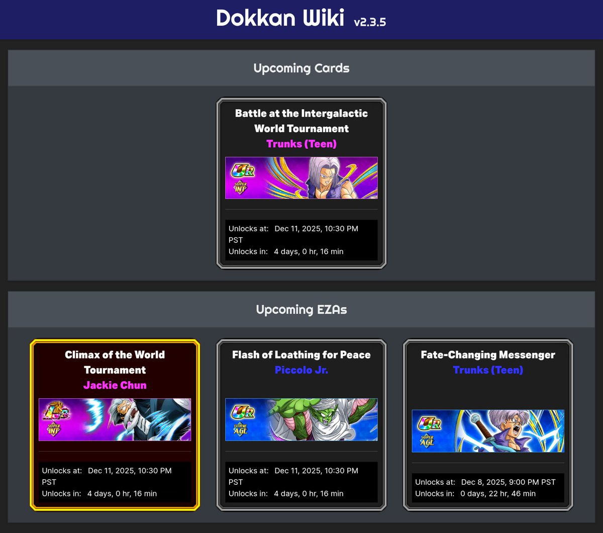 Dokkan Global DDL Updated

#dokkanbattle #dokkanbattleglobal #dokkan
#dragonball #dragonballz #dbz