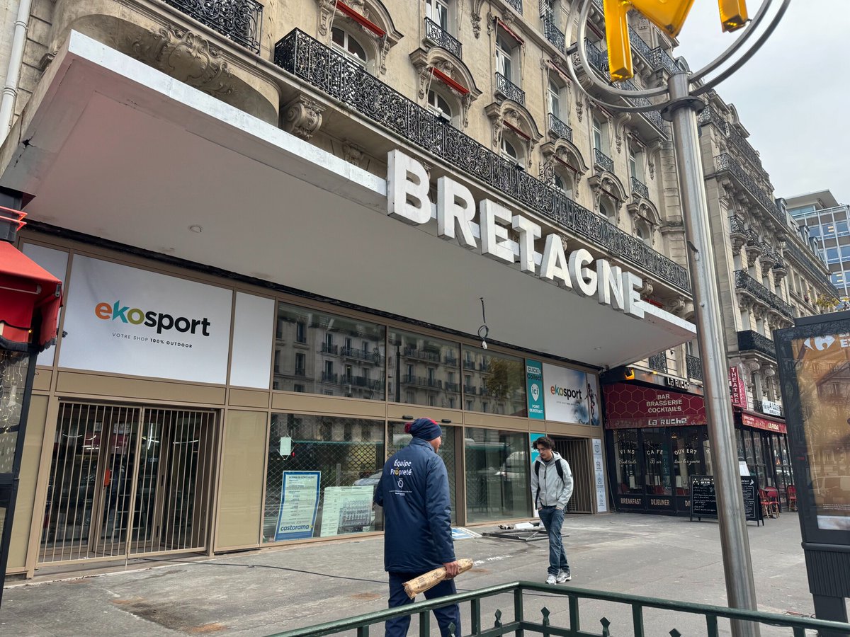 À Paris, le mythique cinéma Le Bretagne métamorphosé en temple du sport outdoor
➡️ l.leparisien.fr/KAqS
