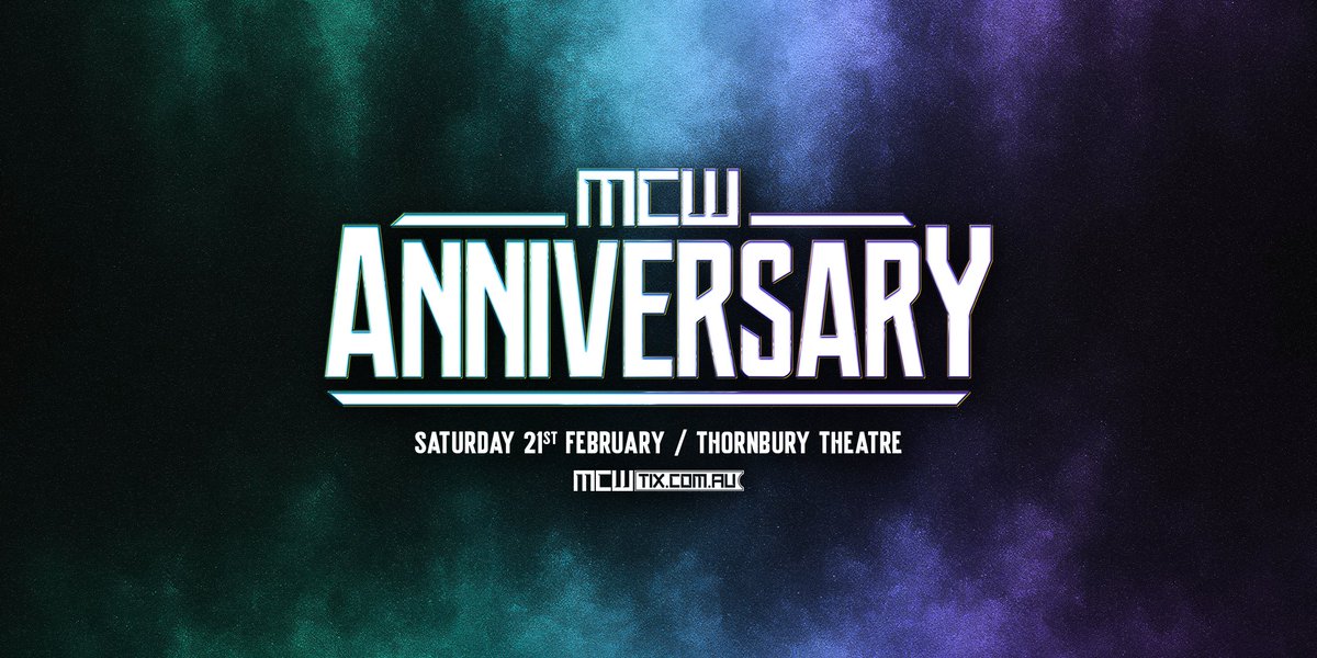 TICKET ALERT 🎟️

Tickets for Anniversary go on sale tonight at 7pm AEDT at MCWTix.com.au

Be there on Saturday 21st February as we kick off an action-packed new year at the Thornbury Theatre.

Suitable for all ages.

#MCWAnniversary