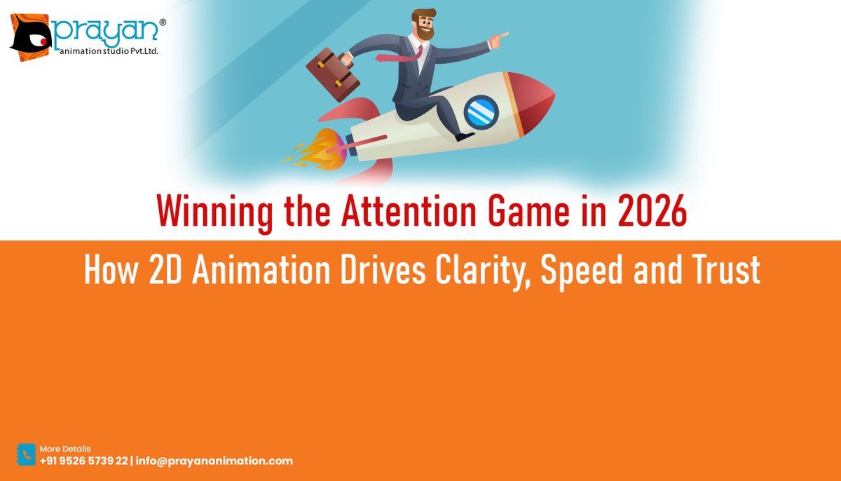 In 2026, the brands that win aren’t the loudest. They are the clearest.

Read the full story to see why clarity beats complexity every time.
linkedin.com/pulse/winning-…

#2DAnimation #Best2DAnimationStudio #Top2DAnimationStudio #BrandStorytelling #ExplainerVideos #PrayanAnimation