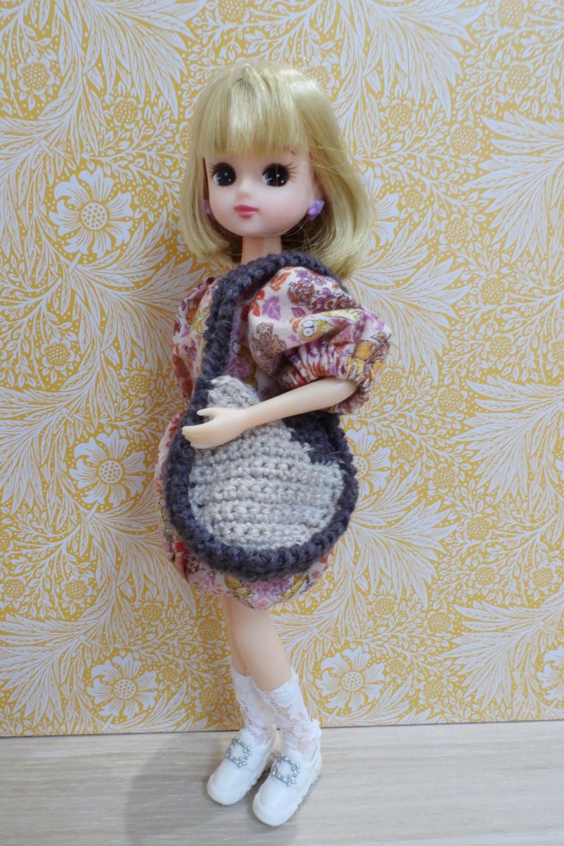 NATSUME_MDxo's tweet image. #SweetStyle
#ハマナカ

猫バッグキット→ドールサイズ