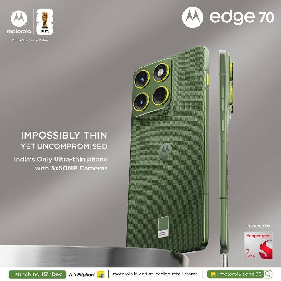 Motorola edge 70 launch date confirmed