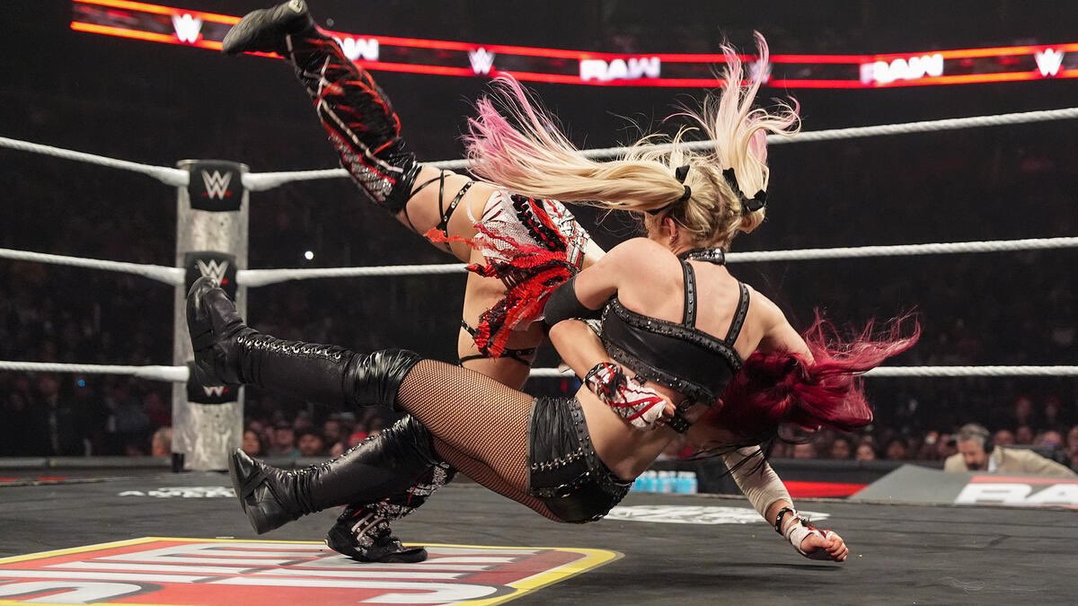 On top of the world.  NOT @AlexaBliss_WWE. tweet media