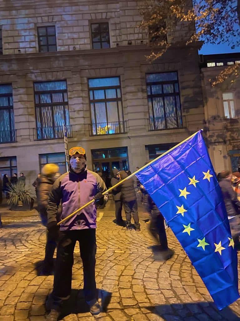 Dear Europe, greetings from the freedom-loving people of Georgia. We have long fought for our freedom, for justice and for our European future — especially over the past two years. Today, we stand with you in solidarity. We are stronger together and we must remain united 🇬🇪🇪🇺 ✊🏻