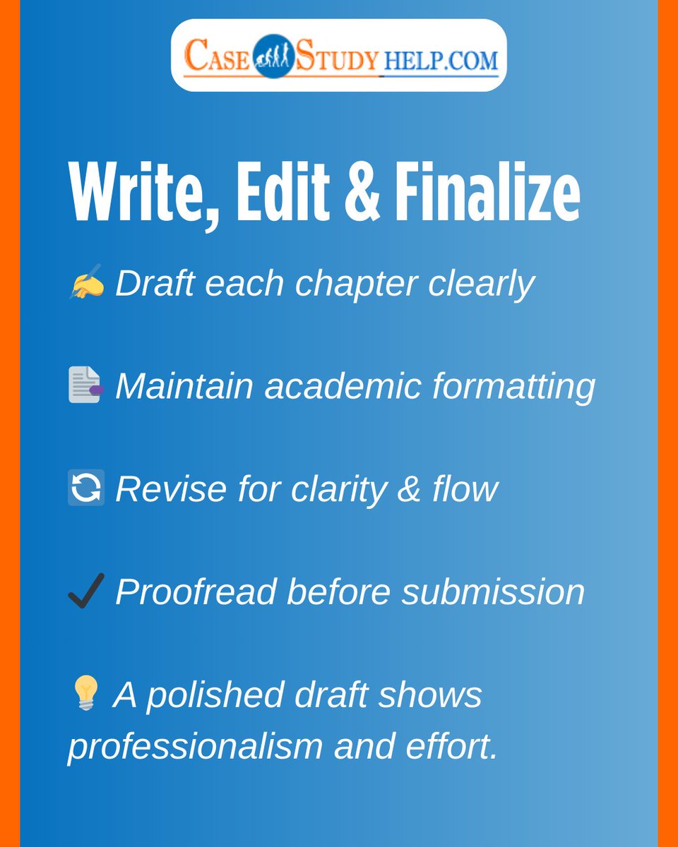 casestudyhelp's tweet image. Working on your Capstone Project?

Look at the step-by-step guide to help you choose the right topic, organize your research, and create a professional final submission.

tinyurl.com/yz3adj57

#capstoneproject #academicwriting #studentguide #researchproject #casestudyhelp
