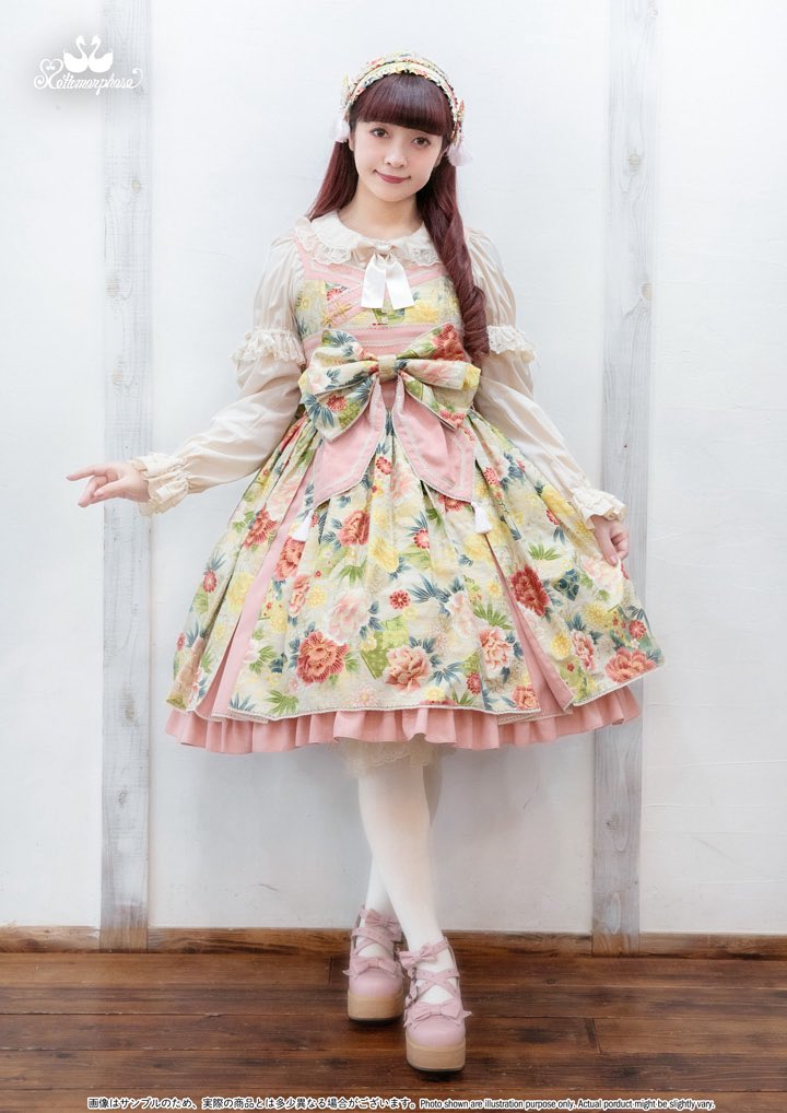 メタモルフォーゼ天使とお花柄AラインJSK メタモルフォーゼ天使とお花柄AラインJSK 画像を追加しました