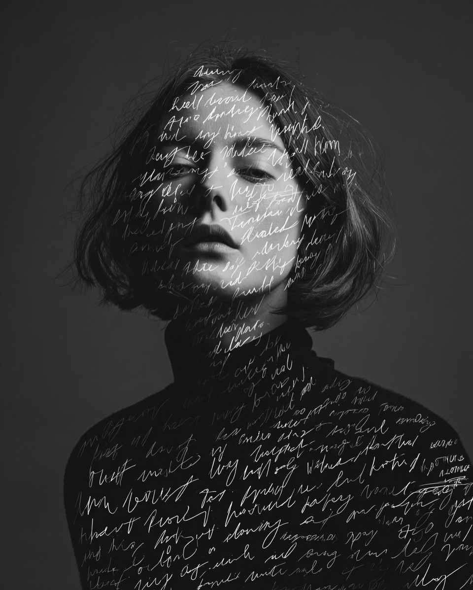 prompts_ig's tweet image. Faces written in thoughts ink, noise, memory.
AI didn’t just make visuals; it made emotion.
Each portrait feels like a diary on skin words, identity, chaos, beauty.
Midjourney → art that thinks.
More: instagram.com/prompts.ig
#midjourneyart #aiportrait #viraldesign