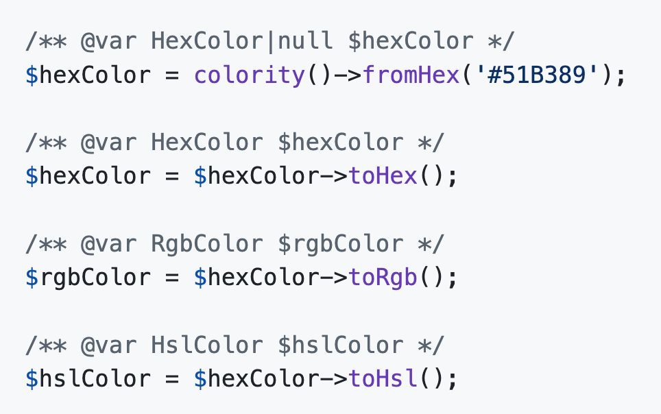 非常实用的 PHP 库！
 https://t.co/BulG4pj5qK

 tomloprod/colority 允许您：
 - 转换和验证颜色
- 获取最佳对比度颜色（使用 WCAG 2.0 标准的对比度）
从图像中提取颜色
以及更多