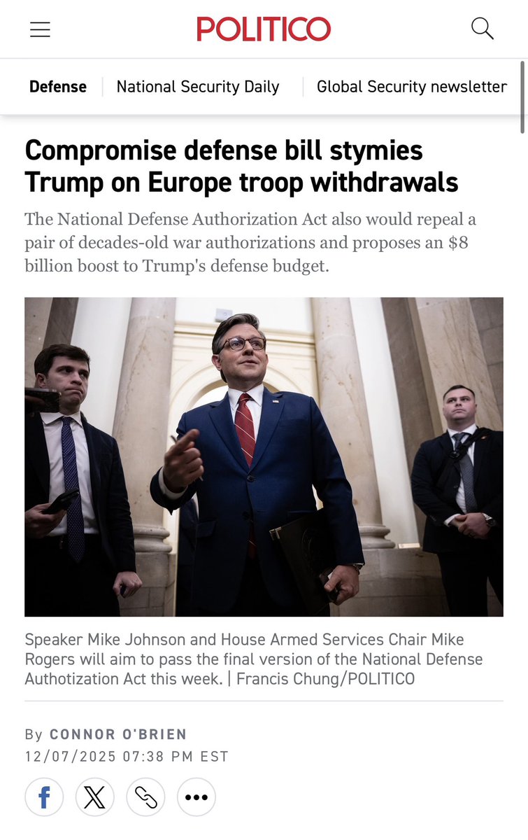 I debatten om National Security Strategy skal vi altså huske den lovgivende magt i USA. Kongressen👇