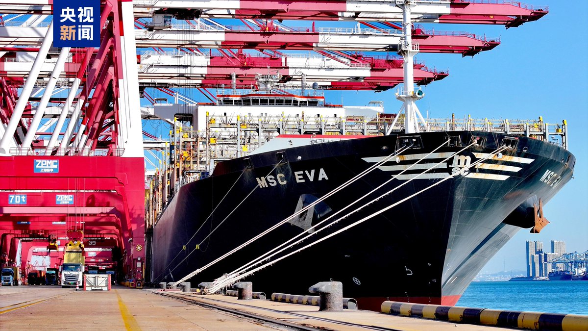 Qingdao Port in east China’s Shandong Province has handled more than 700 million tonnes of cargo so far this year, reaching the milestone 15 days earlier than in 2024. The port now links to over 700 ports in 180 countries and regions via nearly 240 shipping routes.