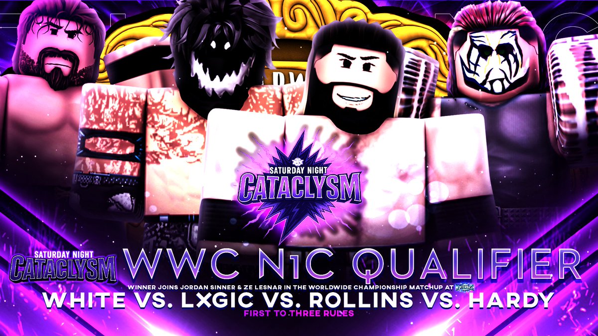 IT'S OFFICIAL! 🚨

This SATURDAY on the FINAL CATACLYSM of 2025.. The STAKES have been RAISED HIGHER than EVER as the CHANCE to compete for the WORLDWIDE CHAMPIONSHIP at #OPRWinterBash has RISEN!

Between <a href="/imlosinyou/">CL / CG</a>, <a href="/yusufbandour/">yusuf/kami</a>, #BertRollins or <a href="/visxkk/">vv</a>.. WHO will punch their