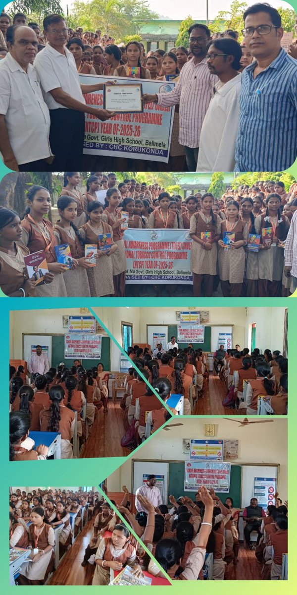 TOFEI Programme conducted at different schools under Korukonda block on the occasion of Tobacco Free Youth Campaign.