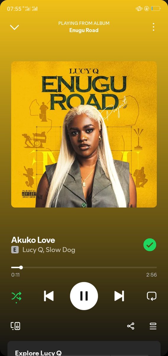 Musicianfanpage's tweet photo. 14 Feb Is For Love
For People In Love
AKUKO LOVE 💚💛
by @Big_Lucy_Q X @iamslowdog
Queen Of The East ⭐ 👑
#ENUGUROAD #lucyq #TRACK6 https://t.co/OBJWr2h9GS