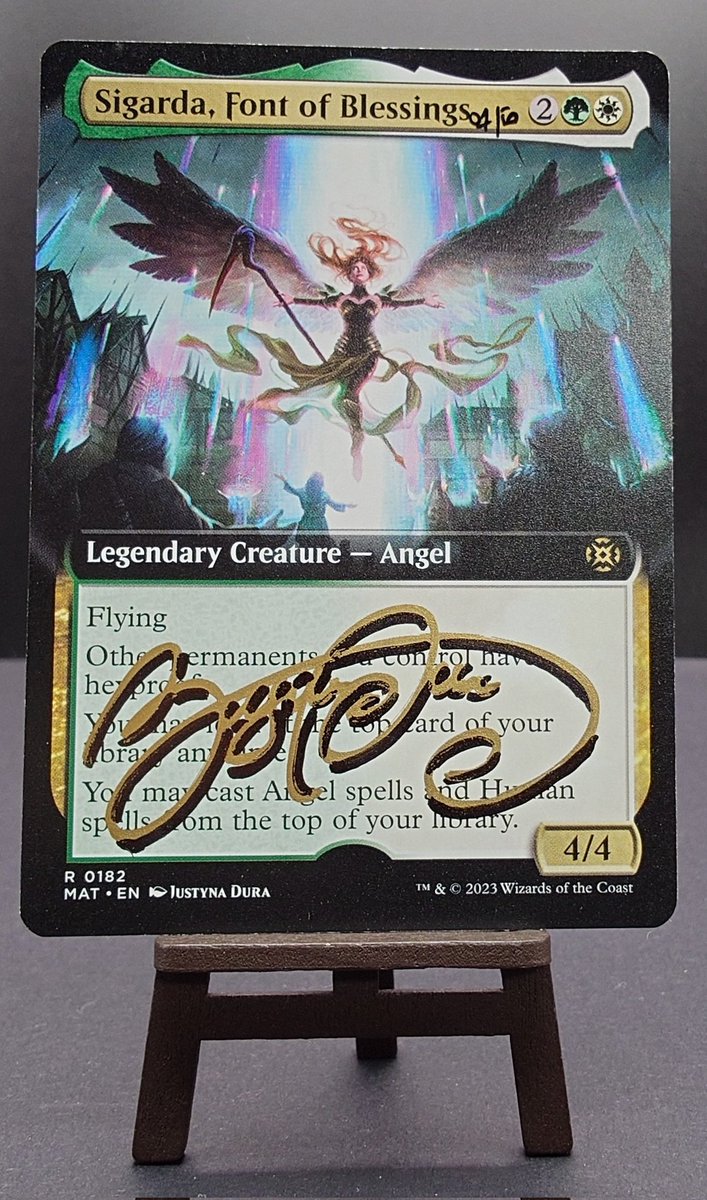 is3tk's tweet image. Justyna Dura様@JustynaDuraArtの赤歯の執政、イェナ/Yenna, Redtooth Regentのアーティストプルーフ🃏
イラストが美しくて元々かなり好きなカード💯
鮮やかで可愛らしくてとても良い💠
ペンシルスケッチも凄くクオリティが高いけどやっぱりカラーも素敵✨
#Artistproof
#MTG
#MagicTheGathering