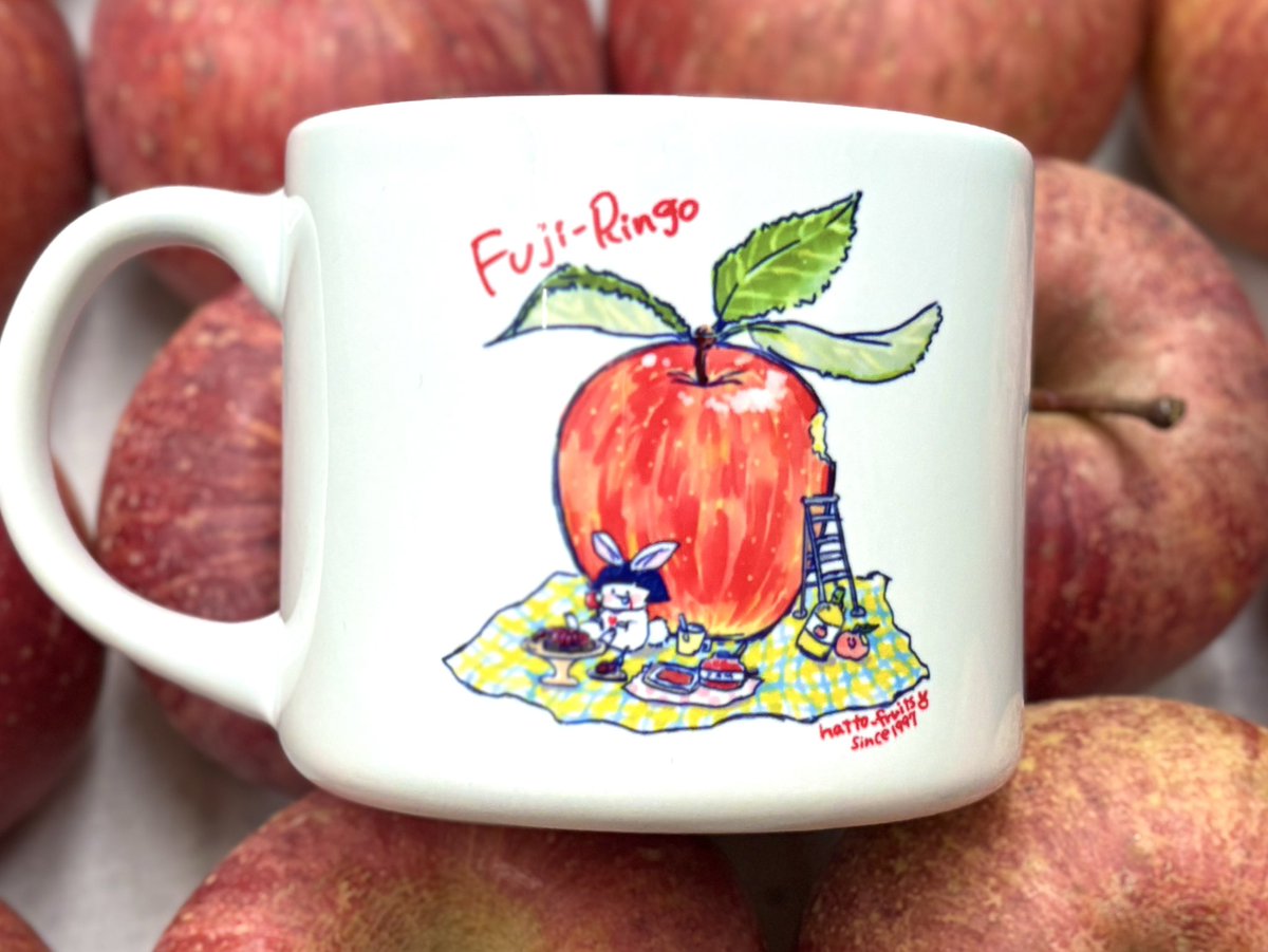 ❌即購入不可❌　【林檎（春）】 りんご齧ったら歯茎から血が出た 新作マグカップ入荷しましたー