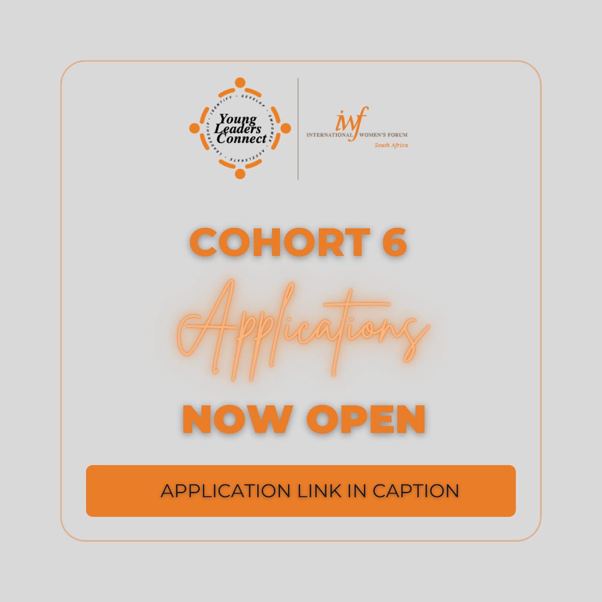 Applications are now open for Cohort 6

Join Young Leaders Connect and take the next step in your leadership journey.

docs.google.com/forms/d/e/1FAI…
