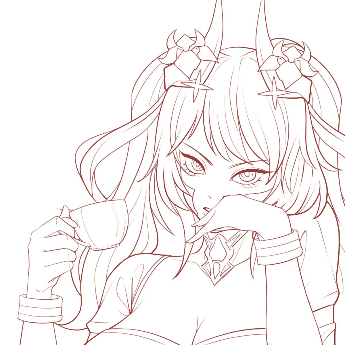 Finished the sketch for this one, and I’m really happy with how soft the lighting turned out >.< Hope you like it, <a href="/KuRuRuGletscher/">KuRuRu Gletscherクルル グレーシャーVT</a> !