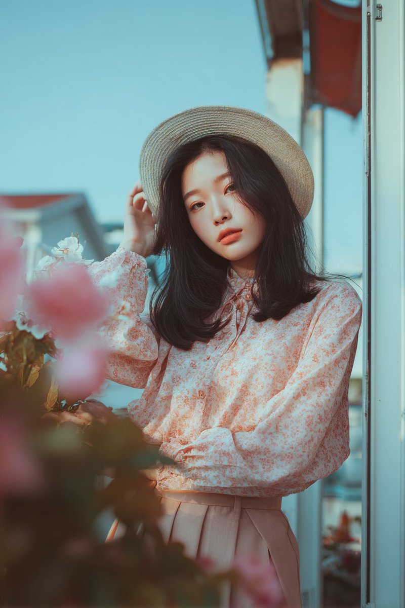 Poem-Based Ulzzang Aesthetic Portrait Prompt — example 2