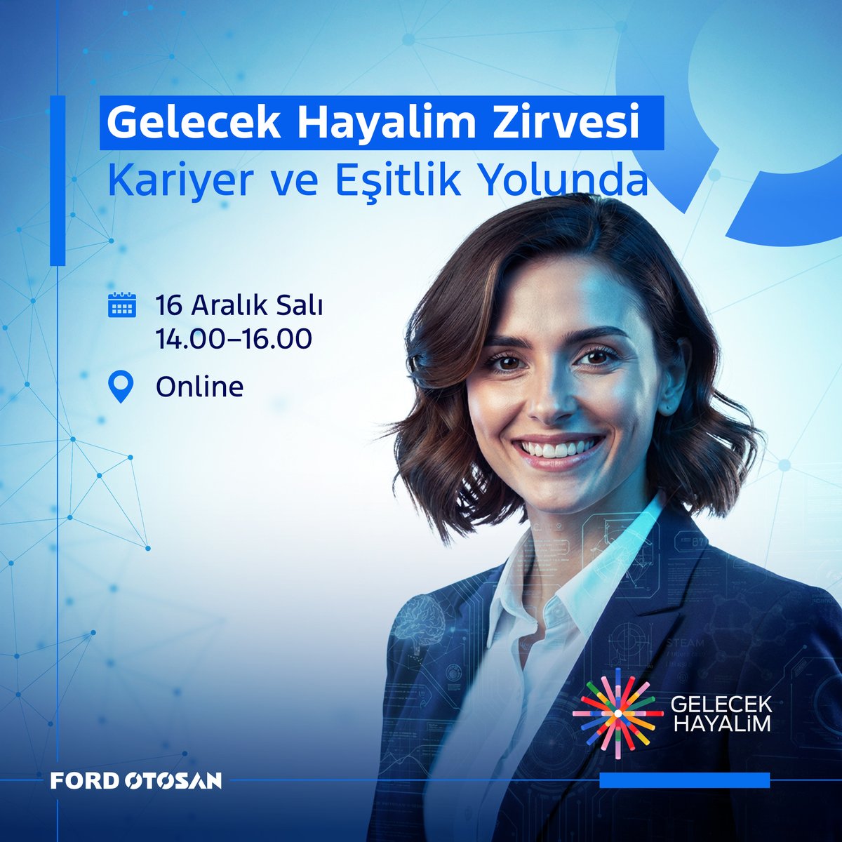 coderspace_io's tweet image. STEM alanında ilham almak ve kariyerine güçlü bir başlangıç yapmak ister misin? 🚀

Bu yıl ikincisinin düzenleneceği Gelecek Hayalim Zirvesi&apos;ne teknoloji ve inovasyon odağında kariyerini şekillendirmek isteyen tüm kadınları davet ediyoruz!

Zirvede Ford Otosan ve Koç Topluluğu…