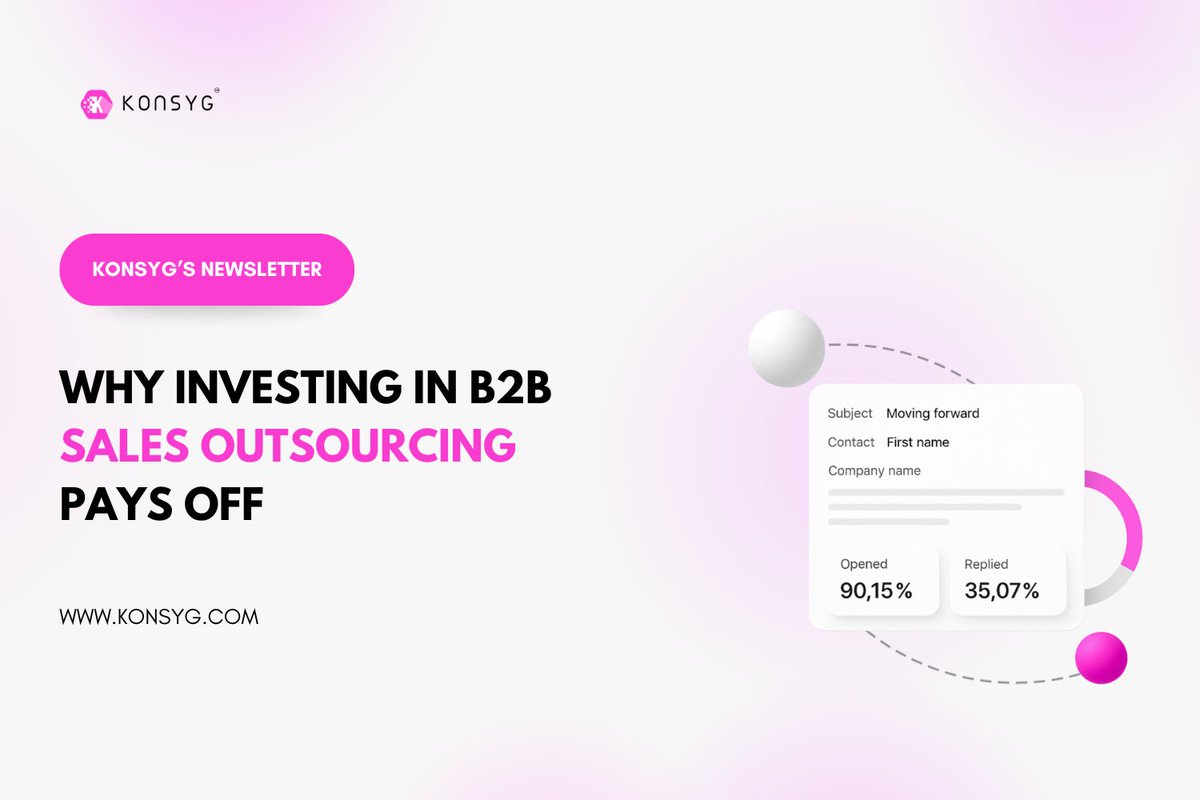 konsyg's tweet image. Most teams do not struggle with outreach; they struggle with BAD TARGETING.

Quality leads come from research, timing, and relevance.

Read the full blog here: konsyg.com/why-investing-…

#leadgeneration #B2Bsales #pipeline