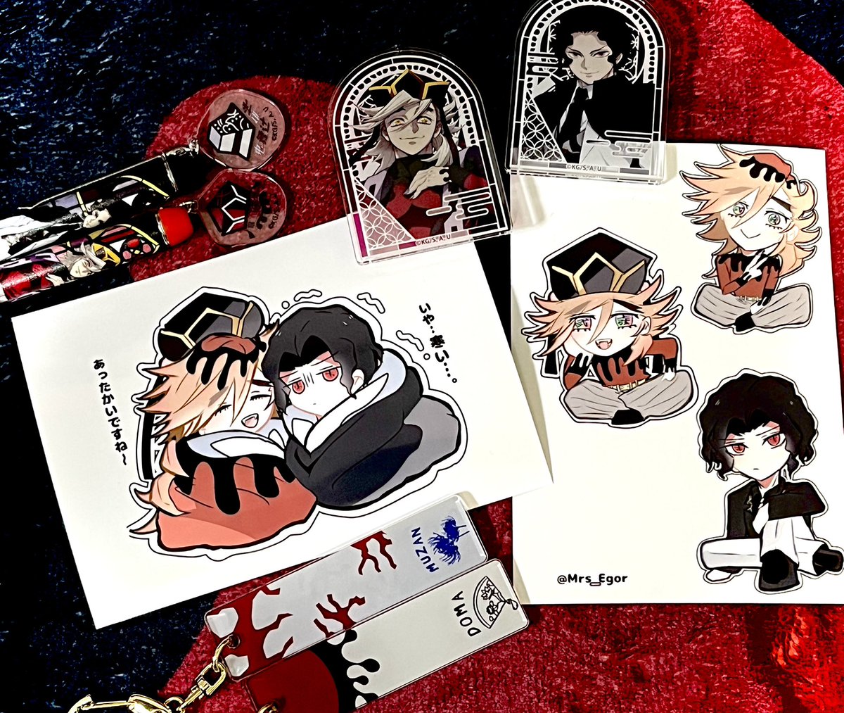 もう嬉し過ぎて❣️❣️❣️最近お迎えしたムドグッズと一緒に写真を