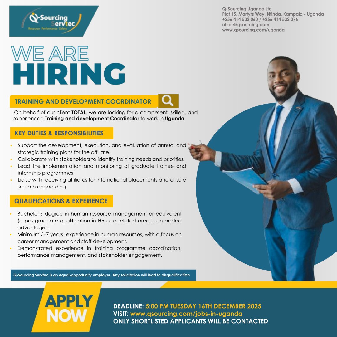 Q-Sourcing Servtec Uganda 🇺🇬 tweet media