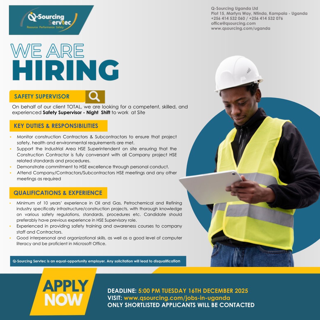 Q-Sourcing Servtec Uganda 🇺🇬 tweet media