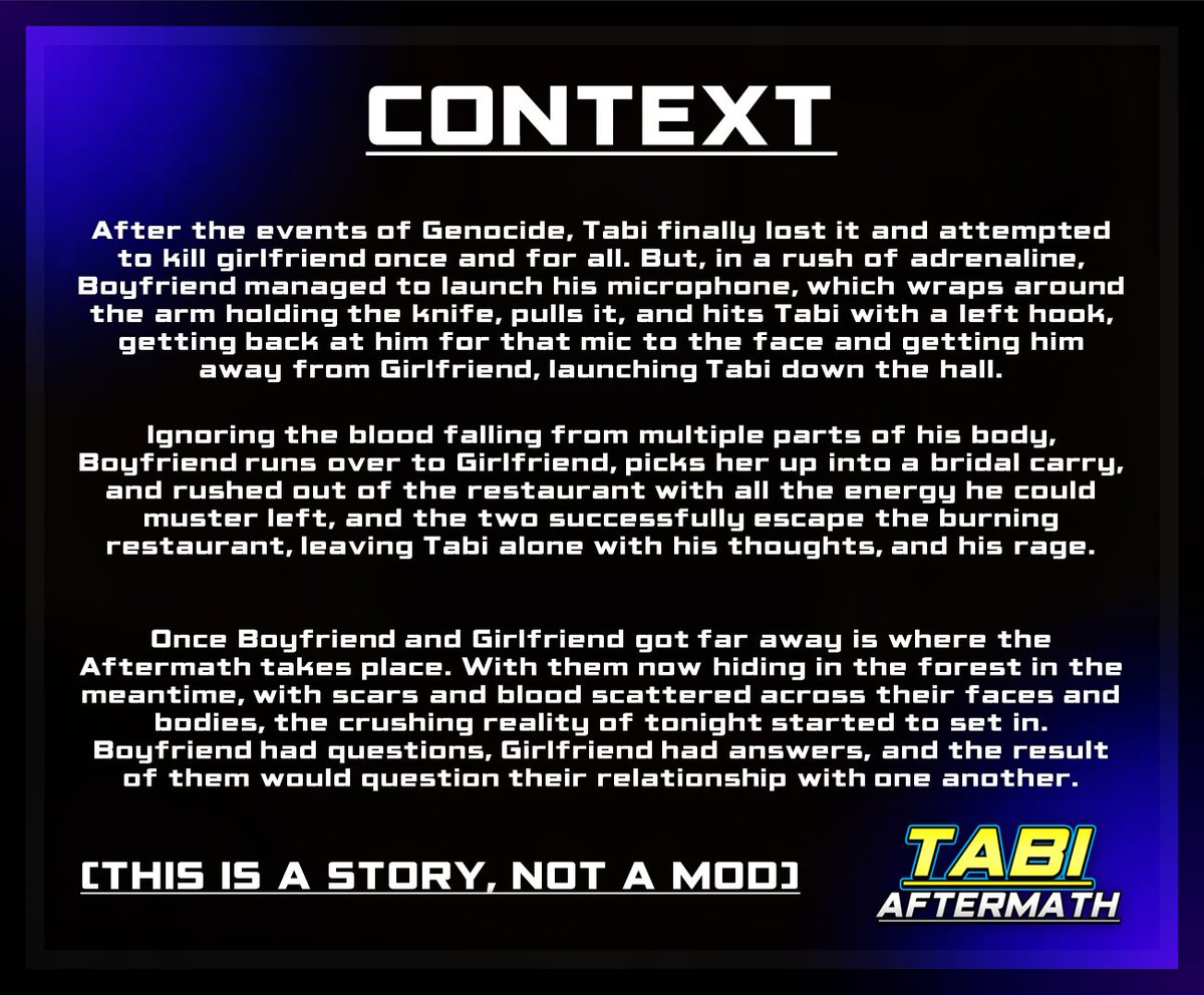 So if anyone has seen or remembers the story of Tabi, then you'll probably know where I'm going with this.
#FNF #fridaynightfunkin #fnfgf #fnfbf #fnftabi