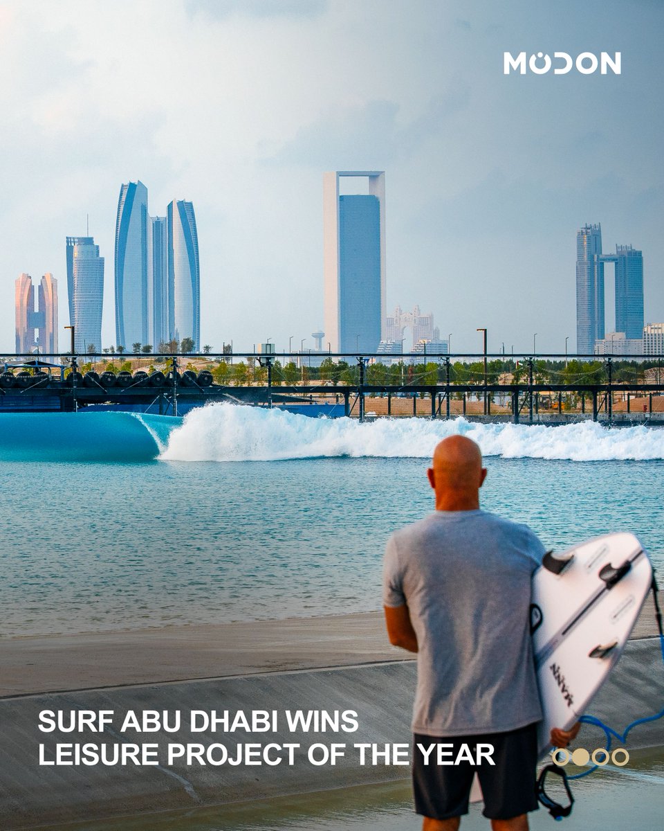 modonholding's tweet image. Congratulations to our @surfabudhabi team for winning the prestigious MEED Award for Leisure Project of the Year (MENA 2025).

Our thanks to @meed_media for recognising our world-class location where Modon brings experiences to life. 

#Modon #ModonHolding #BringingCitiestoLife