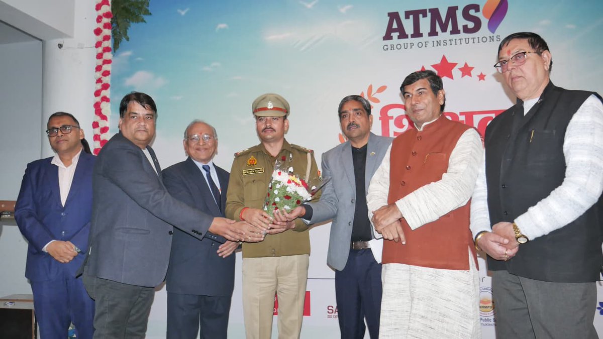 CollegeAtms's tweet photo. ATMS Group of Institutions proudly hosted Shikshak Samman Samaroh 2025, celebrating the unwavering commitment of school principals who shape the leaders of tomorrow. ✨📚
A grand tribute to dedication, leadership, and excellence in education.
#ShikshakSammanSamaroh #ATMSGroup https://t.co/L7HUMHbITf