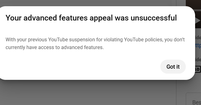 AdityaU53334868's tweet photo. @YouTubeIndia @TeamYouTube 
Hey YouTube, I’m unable to access advanced features on my channel. It says I violated a policy, but I haven’t violated anything knowingly.
Can you please check and tell me which policy is causing this issue?
Need clarification. 🙏
Intellectual Adi 2.0 https://t.co/FxQwNGrZ34