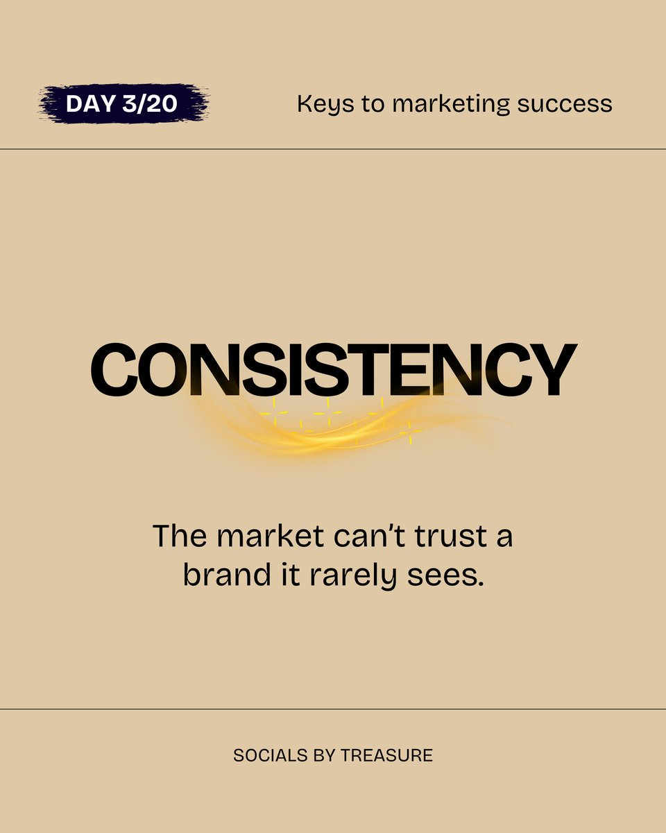 socialsbytrea's tweet image. Show up even when it feels slow.
Because the brands people remember…
are the ones that keep showing up.