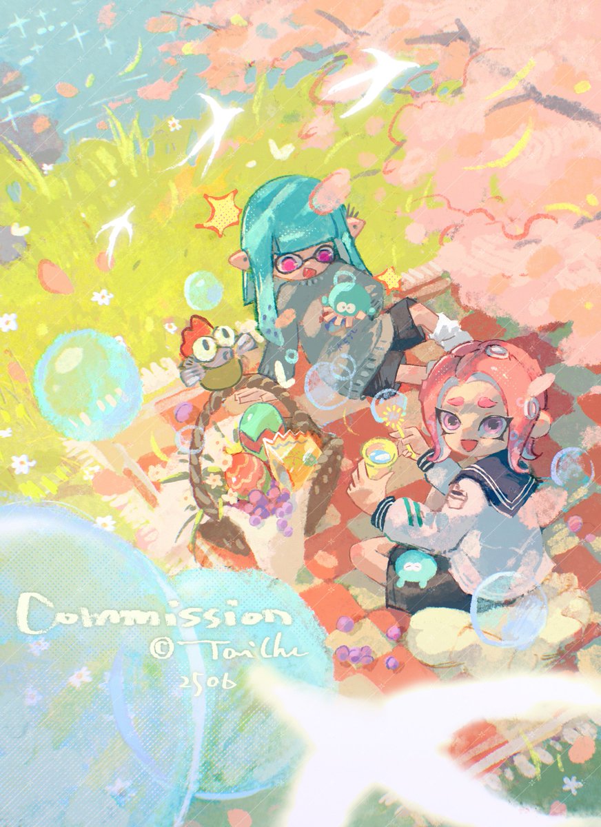 lhuchen's tweet photo. #splatoon3 #illustration #splatoon   #スプラトゥーン #commission https://t.co/L8gt1ZplNV