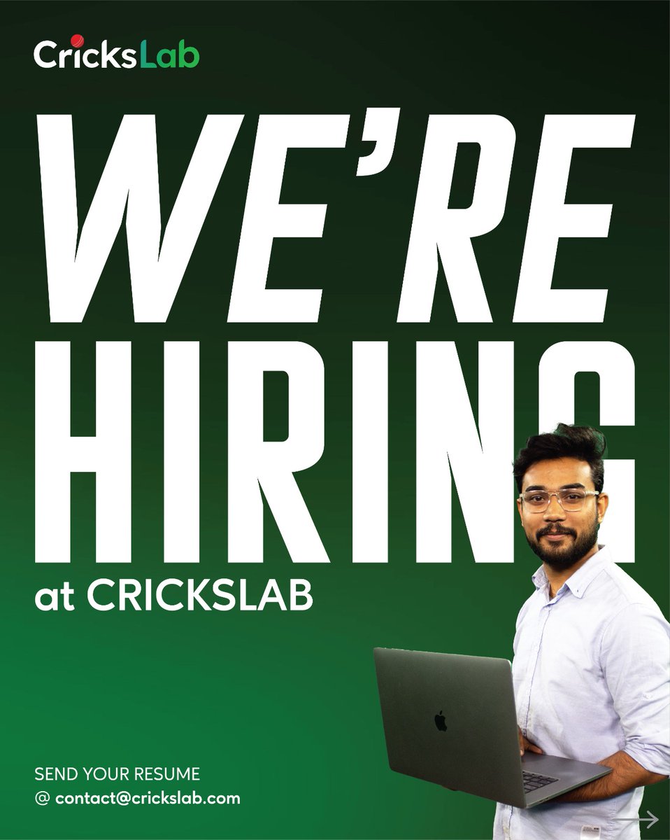 CricksLab's tweet image. 💼 𝙒𝙚’𝙧𝙚 𝙃𝙞𝙧𝙞𝙣𝙜 𝙖𝙩 𝘾𝙧𝙞𝙘𝙠𝙨𝙡𝙖𝙗!

If you love building smooth, high-performance apps — this role is for you.

Apply now: contact@crickslab.com

#Crickslab #Hiring #AndroidDeveloper #ApplyNow #JobOpportunity
