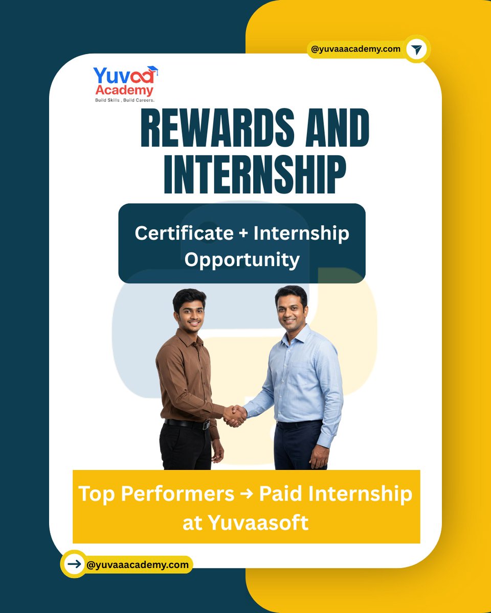 Yuvaasoft's tweet image. Build real Python projects in just 30 days with the Python Builder Bootcamp by @yuvaa__academy.

🧩 Automation tools
🌐 Flask APIs and dashboards
🧠 Generative AI applications

Join now
🌐 yuvaaacademy.com/pythonbootcamp

#PythonBootcamp #YuvaaAcademy #LearnPython