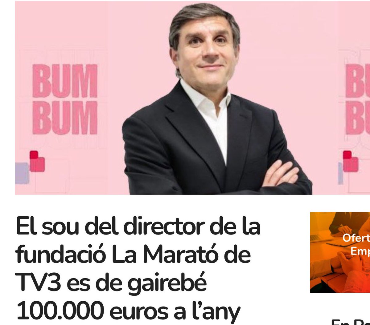spaincrisis's tweet image. L'1% del que recapta la Marató de TV3 se l'emporta aquest paio...
#LaMarató3Cat