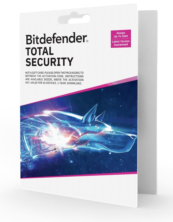 GeekDiscounts's tweet image. Ad: 20% OFF #Bitdefender Total Security 2025 | 10 Device | 1 year Subscription | PC/Mac/iOS/Android - UK 🇬🇧 amzn.to/3KxbOKy